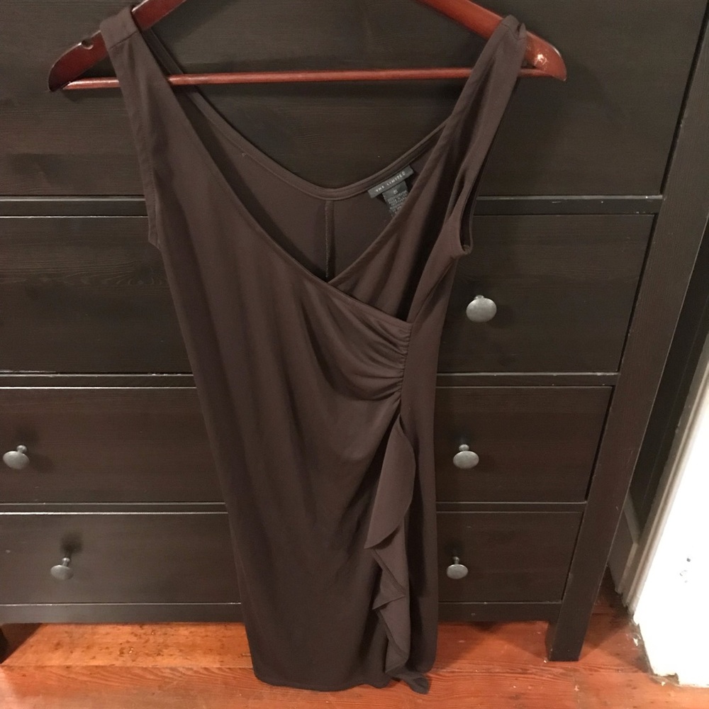 Limited brown midi dress